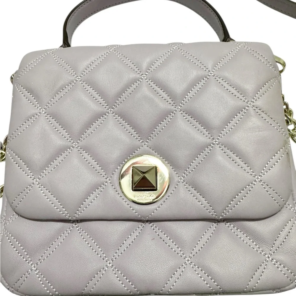 Kate Spade Natalia Quilted Square Bag Lavender